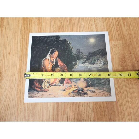Warming Hands by the Stream Calendar Print Eanger Irving Couse Native Art 9.5x8 - Picture 3 of 8